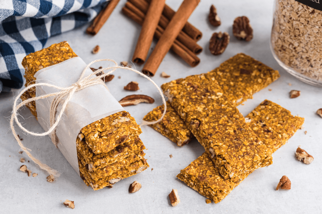 Pumpkin Pecan Granola Bars
